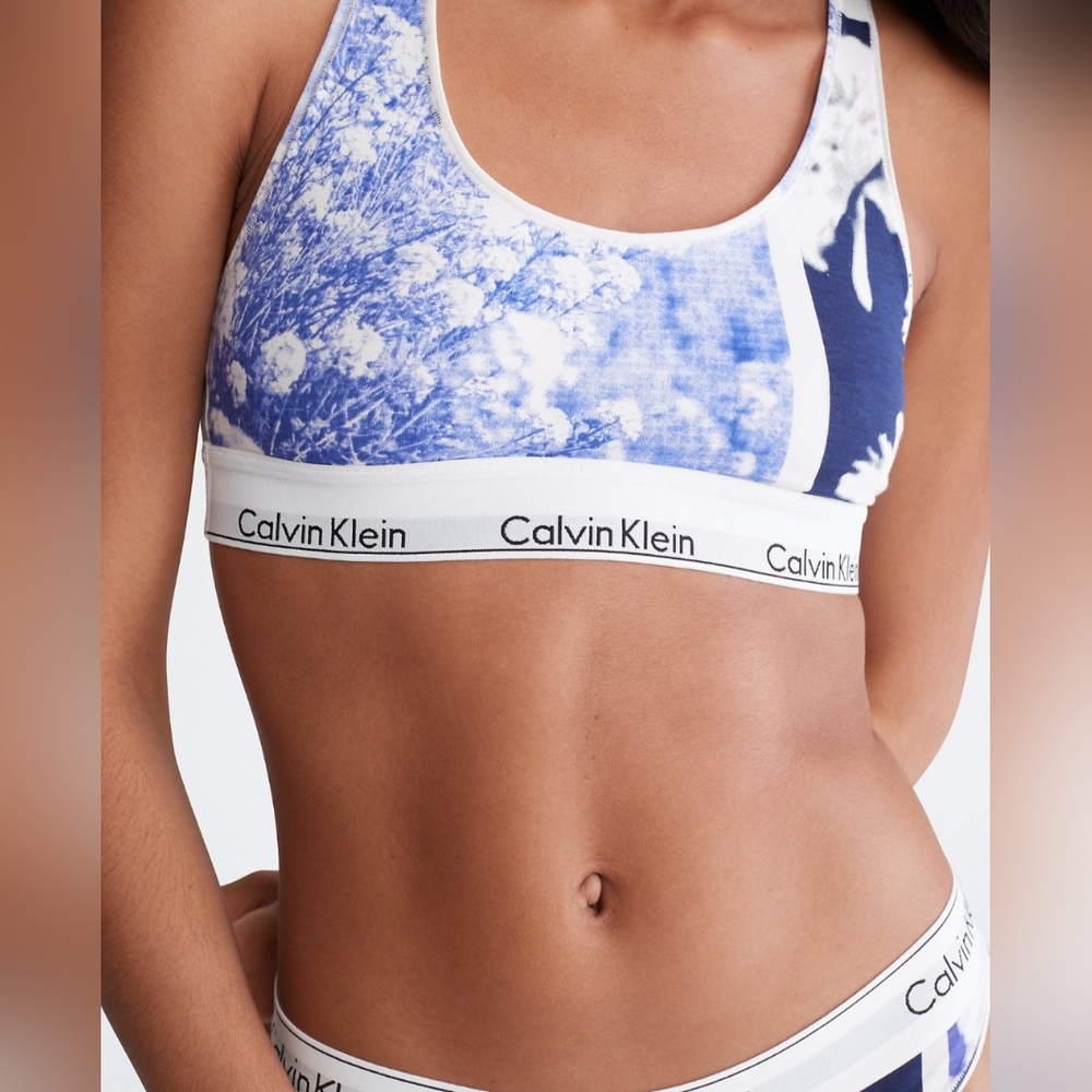 Calvin Klein Cotton Graphic Bralette